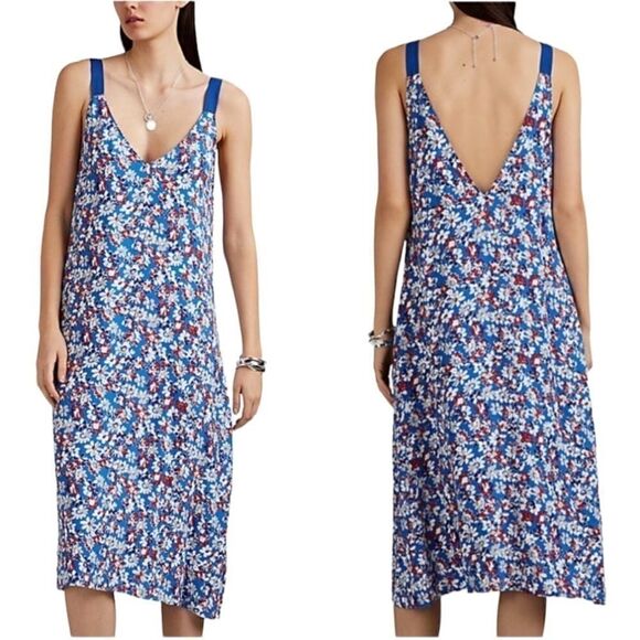 rag & Bone Estell Floral Crepe Sleeveless Midi Dress Sz S - Picture 13 of 14